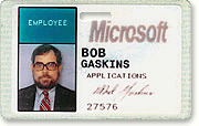 Microsoft employee badge