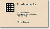 Forethought business card